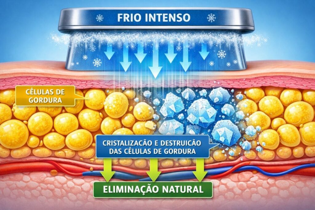 *como funciona a criolipólise congelamento da gordura
